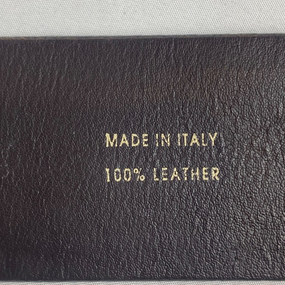 POST CARD  Brown Casual Leather wide belt Size 38 (PLEASE REVIEW MEASUREMENTS) - Picture 7 of 7